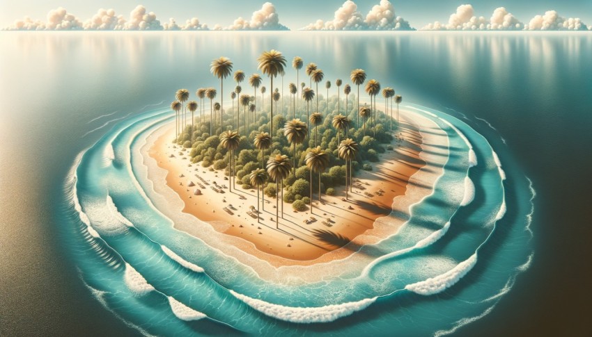 Sea from multiple perspectives, with dwellings or boats in the water