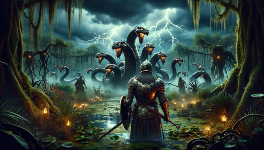 Fairy tale war with magical battles