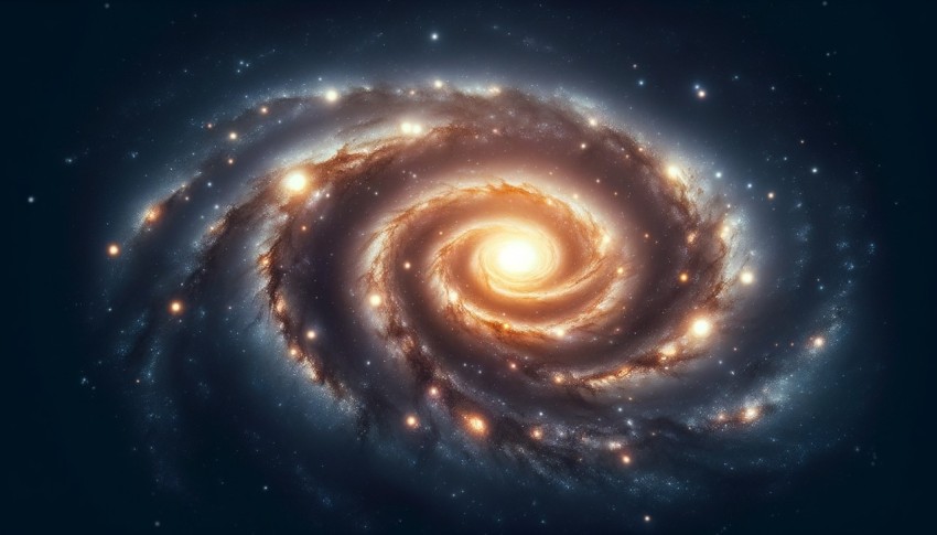 A hyper-realistic image of a glowing nebula in the distant universe