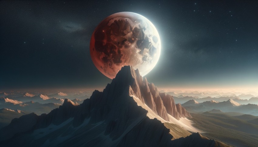 An image captured by a satellite in space