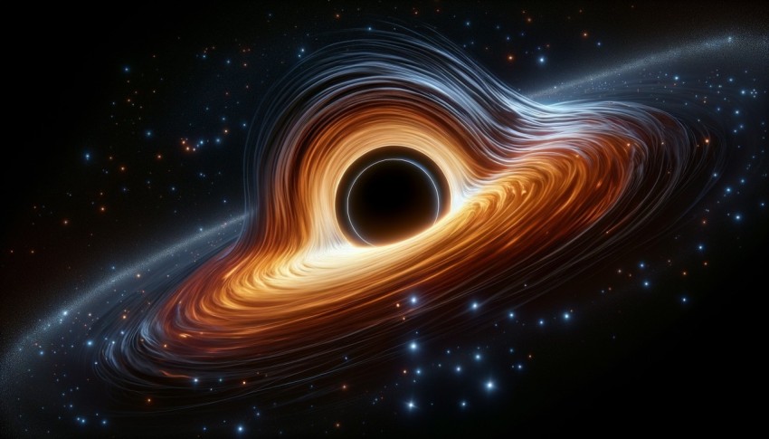 An image captured by a satellite in space