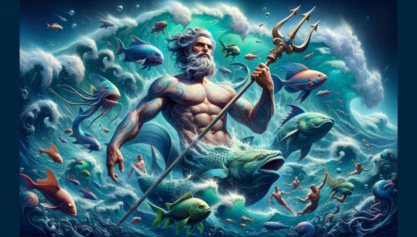 The Olympian gods from Greek mythology and the creation of the world