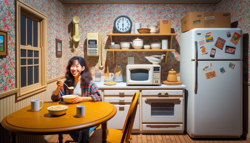 Daily life of old-school teenagers