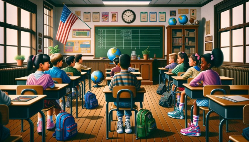 Daily life of old-school teenagers