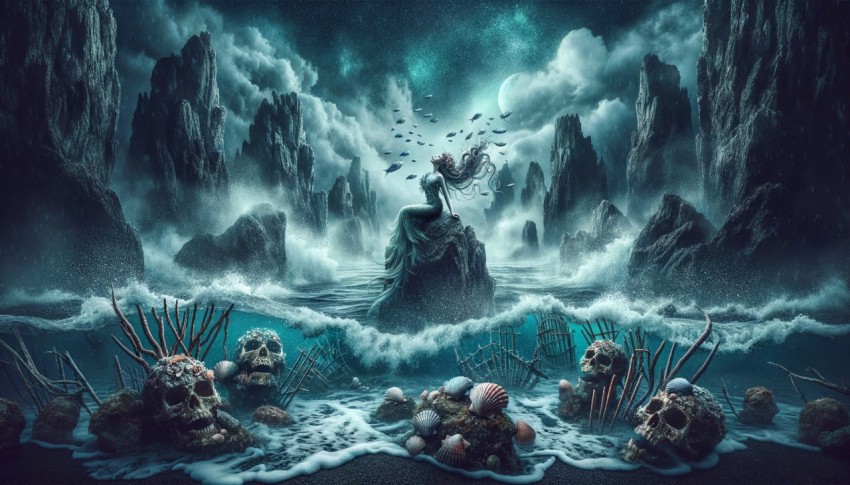 Monsters and creatures in Greek mythology often symbolize danger and challenge.