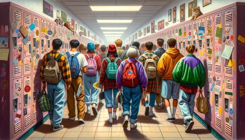 The lifestyle in the 90s reflected simplicity but was full of fun. People often spent their free time watching TV series.