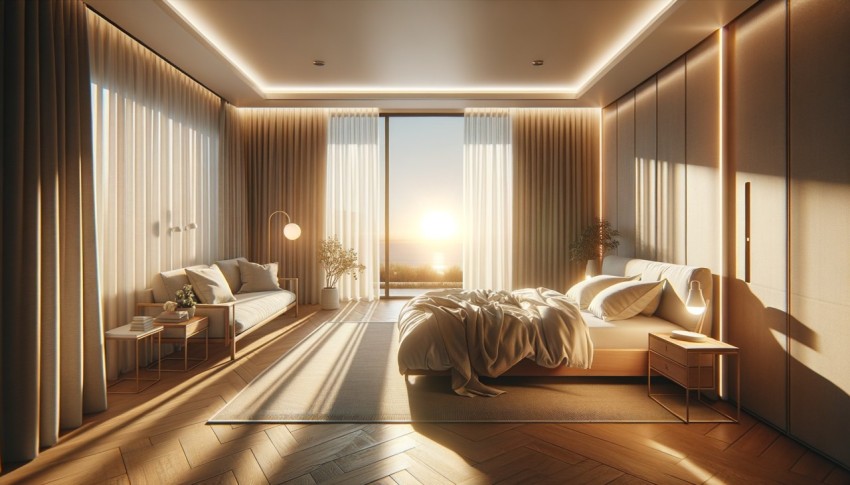 Technology that allows residents to control various devices in their homes via smartphone or voice commands.