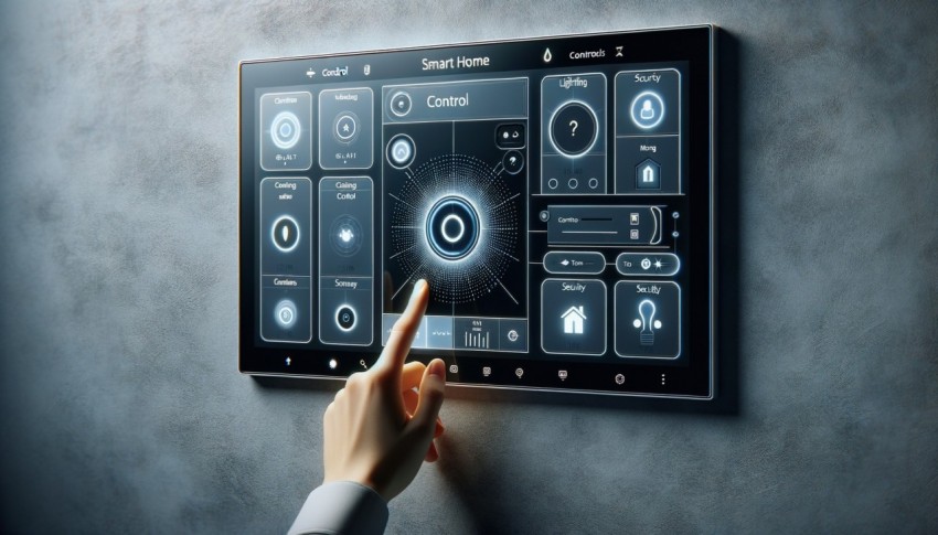 Technology that allows residents to control various devices in their homes via smartphone or voice commands.