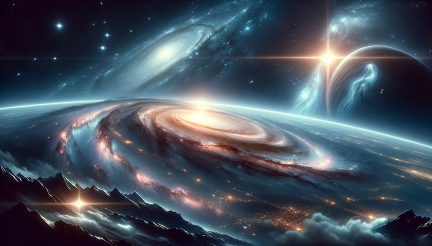 The universe is made up of a huge number of galaxies, and our solar system is just a small part of it.