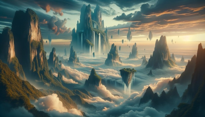 Mountains are large and powerful natural structures that are often seen as symbols of stability.