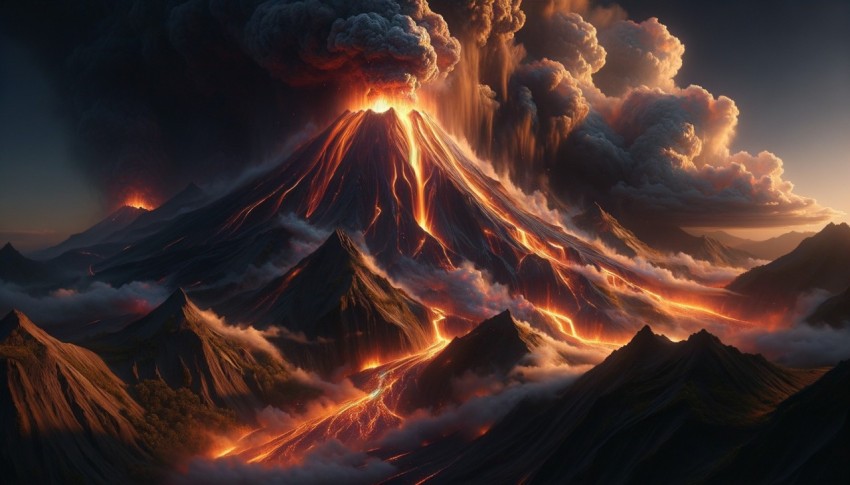 Mountains are large and powerful natural structures that are often seen as symbols of stability.