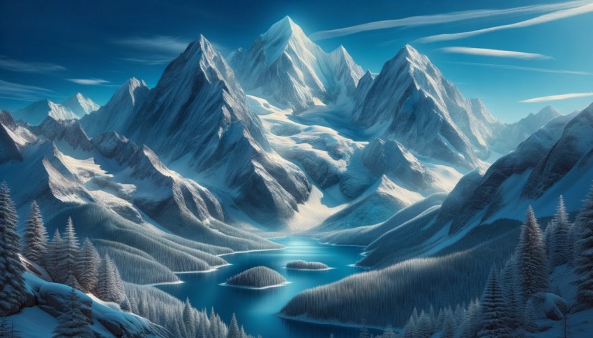 Mountains are large and powerful natural structures that are often seen as symbols of stability.