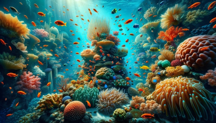Seas and oceans are large bodies of water covering more than 70% of the earth's surface and are full of a variety of life forms.