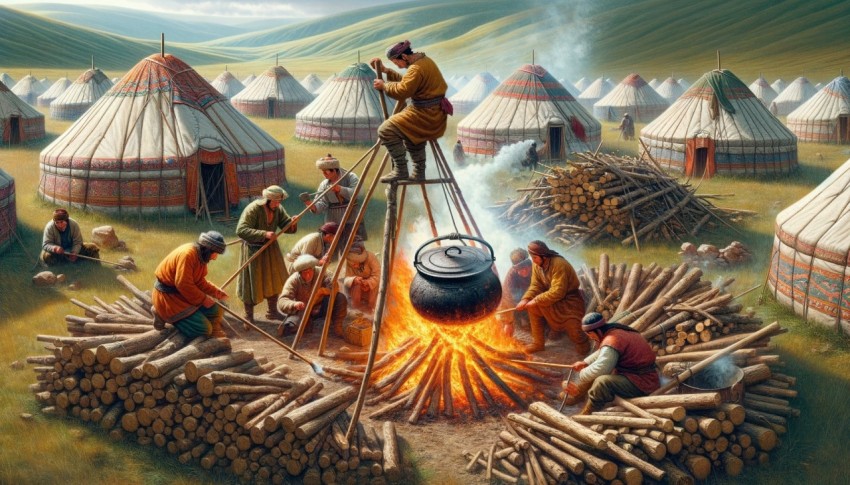 The way of life in ancient times reflects simplicity but is full of wisdom. People lived by farming and hunting.