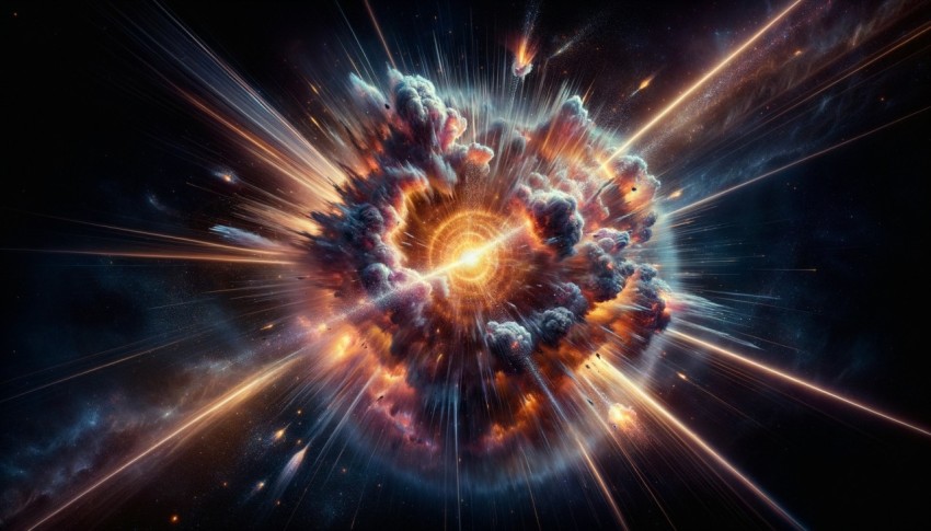 The explosion of a supernova led to the formation of several planets