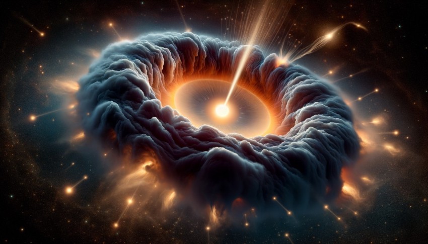 The explosion of a supernova led to the formation of several planets