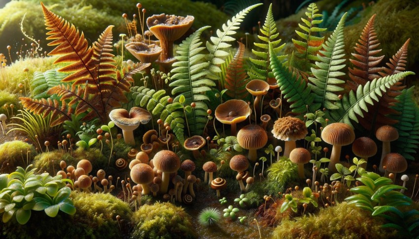 Deep forest areas with almost no wildlife