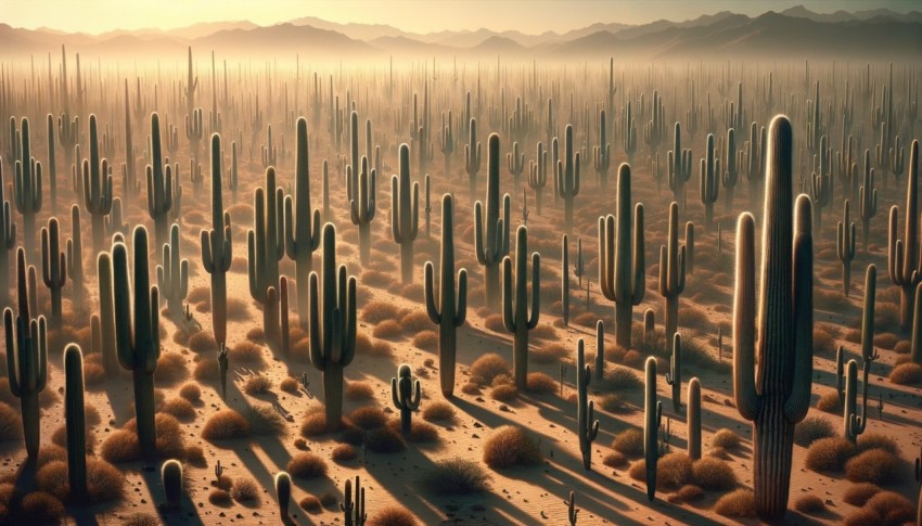 Desert in the hot season causing heatstroke