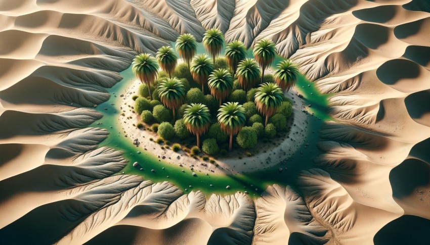 Desert in the hot season causing heatstroke