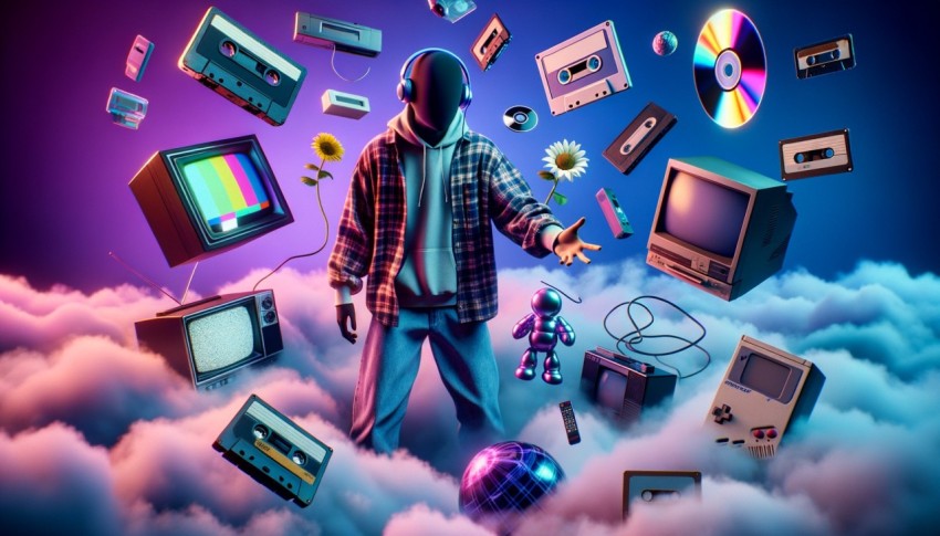 The interpretation of the 90s in terms of fashion and entertainment can be seen as a social experiment.