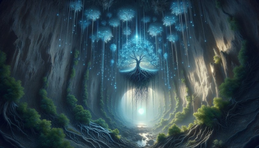 The land of heavenly light, where the sky never darkens and new stars are born every night,