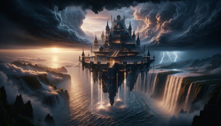 The land of heavenly light, where the sky never darkens and new stars are born every night,