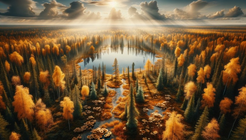 A river in the dimension of light flows backward through time, dividing the borders of a civilization that