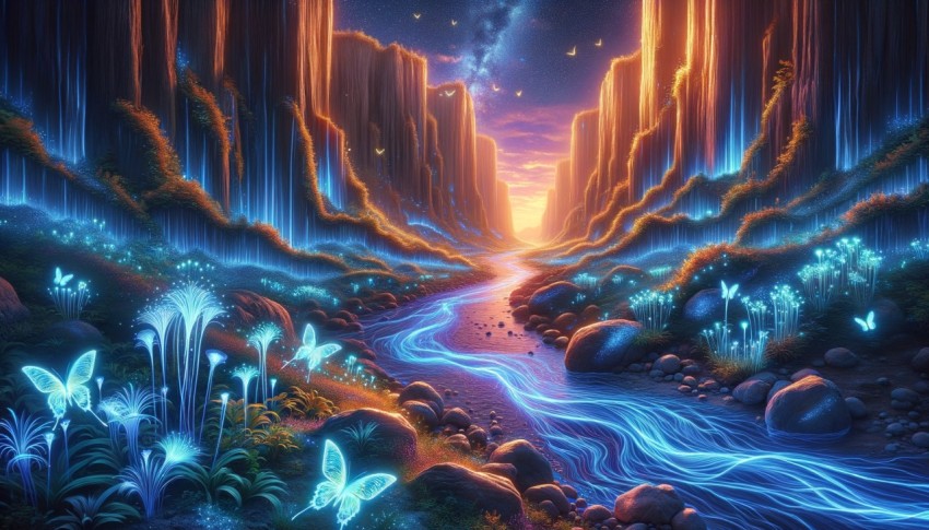 The unceasing flow of the river is like a dance of water telling the story of endless time,