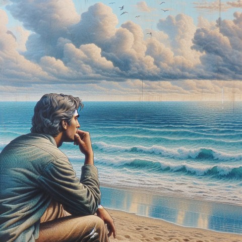 Photograph a moment of contemplation by the sea 10