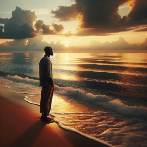 Photograph a moment of contemplation by the sea 5