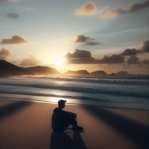 Photograph a moment of contemplation by the sea 2