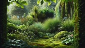 Garden Whispers  The Subtle Textures of Nature’s Greenery